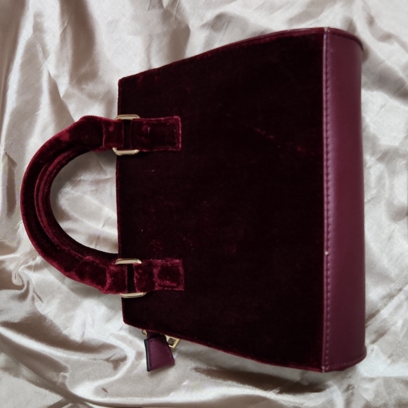 Velvet Bag Burgundy Red Call it Spring - Picture 10 of 12